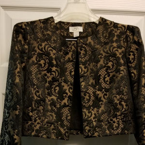 Ann Taylor's LOFT Black Print Jacket